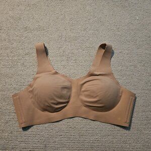 Honeylove V-Neck Wireless Pullover Bra 3X - Removable Pads LWBR0101 Beige Nude